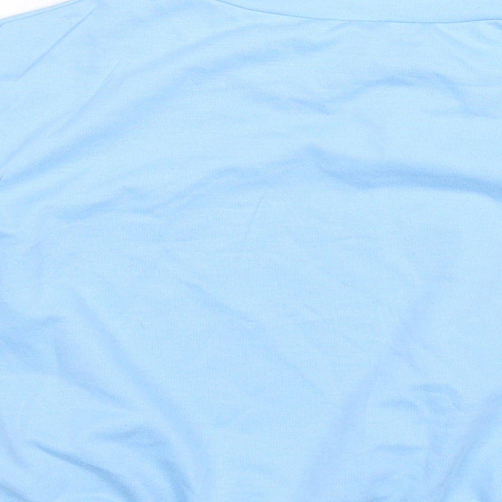 Shein  Girls Blue  Polyester Cropped T-Shirt Size S Round Neck