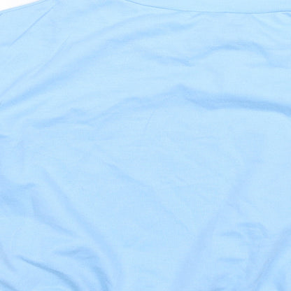 Shein  Girls Blue  Polyester Cropped T-Shirt Size S Round Neck