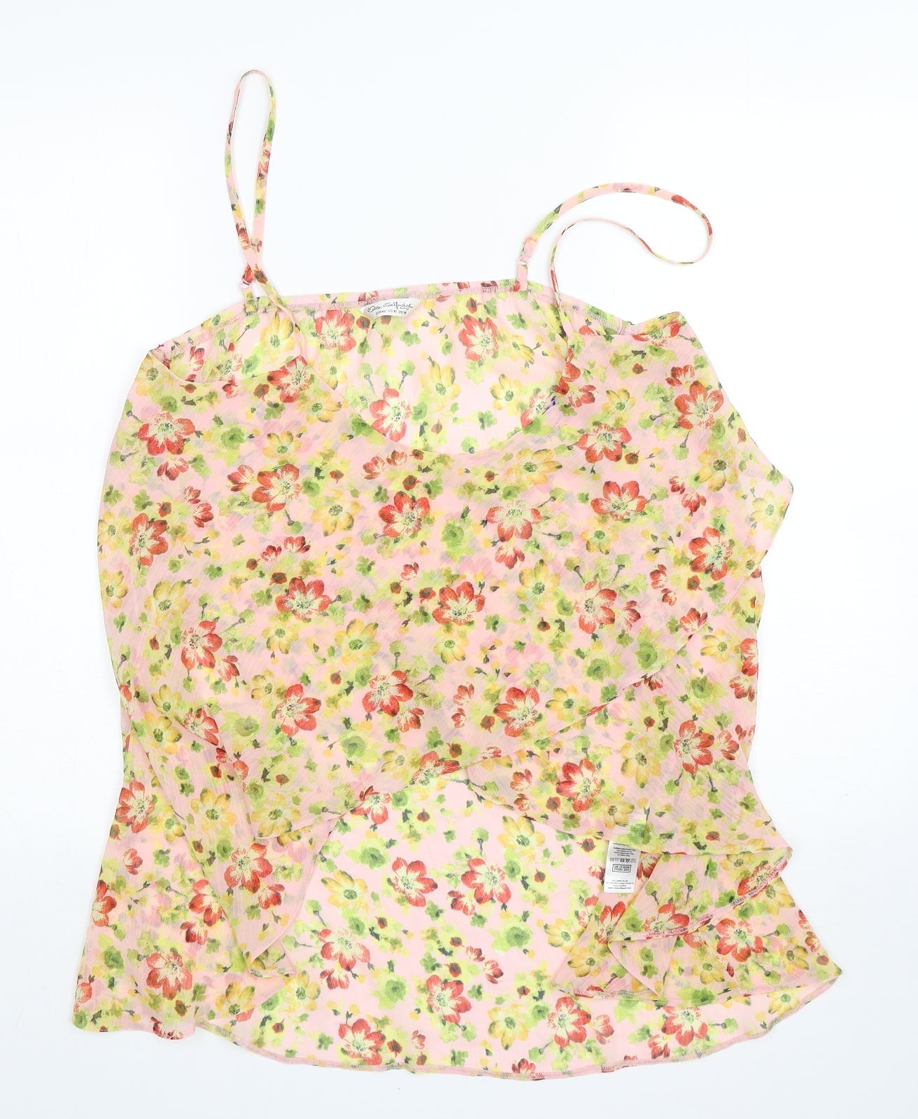 Womens UK Size 14 Miss Selfridge Multicoloured Basic Blouse