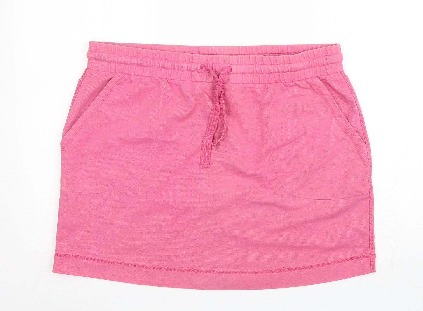 TU Womens Pink  Cotton Mini Skirt Size L
