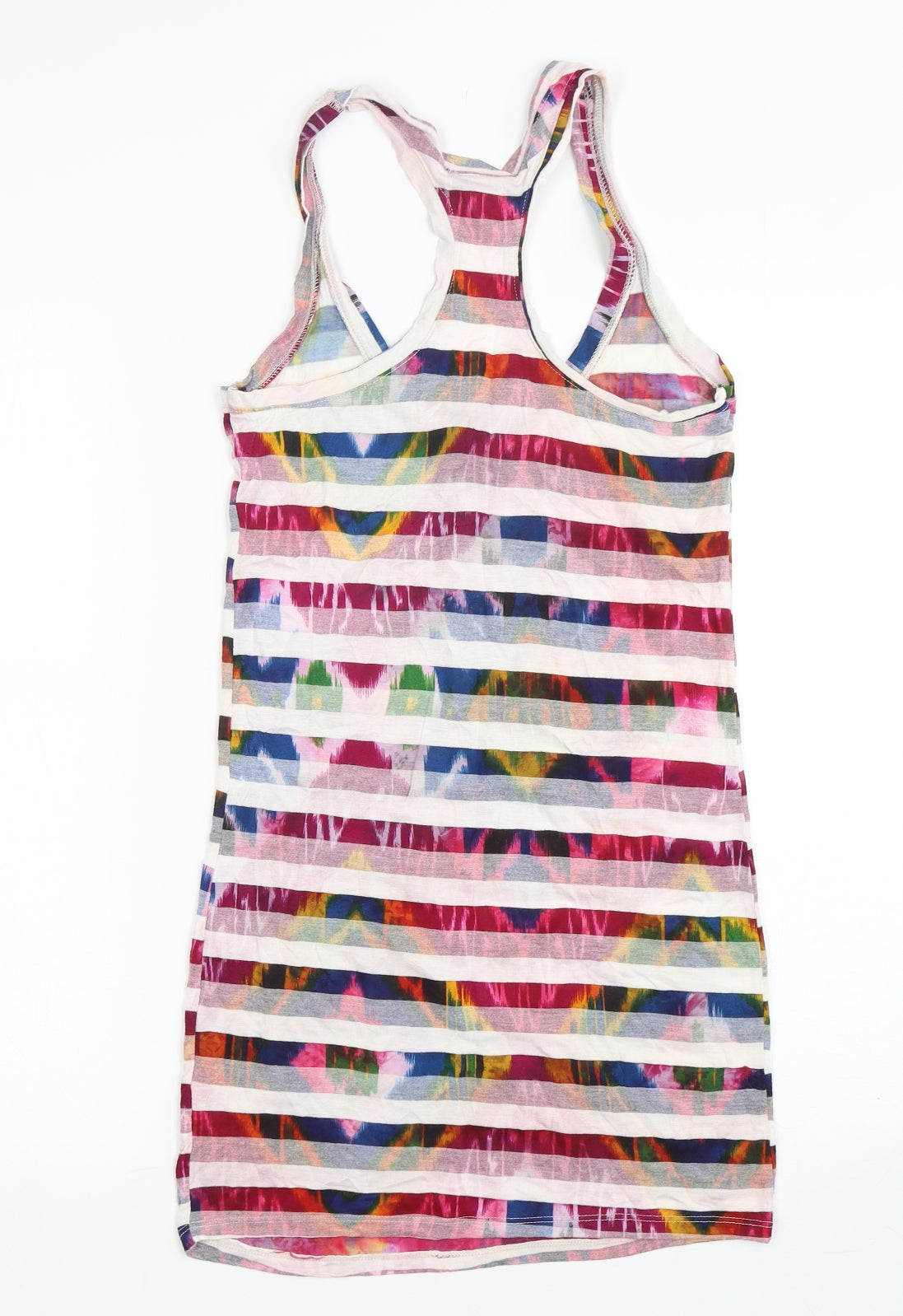 Womens UK Size 8 Preworn Multicoloured Basic Tank