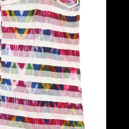 Womens UK Size 8 Preworn Multicoloured Basic Tank