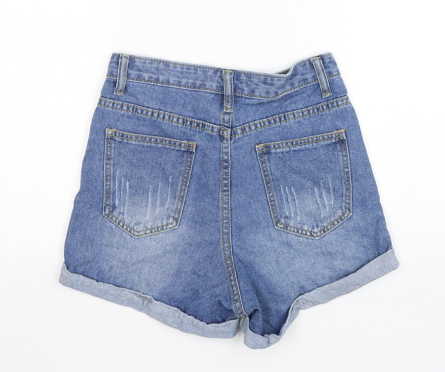 Shein  Womens Blue  Cotton Bermuda Shorts Size XS L3 in Regular