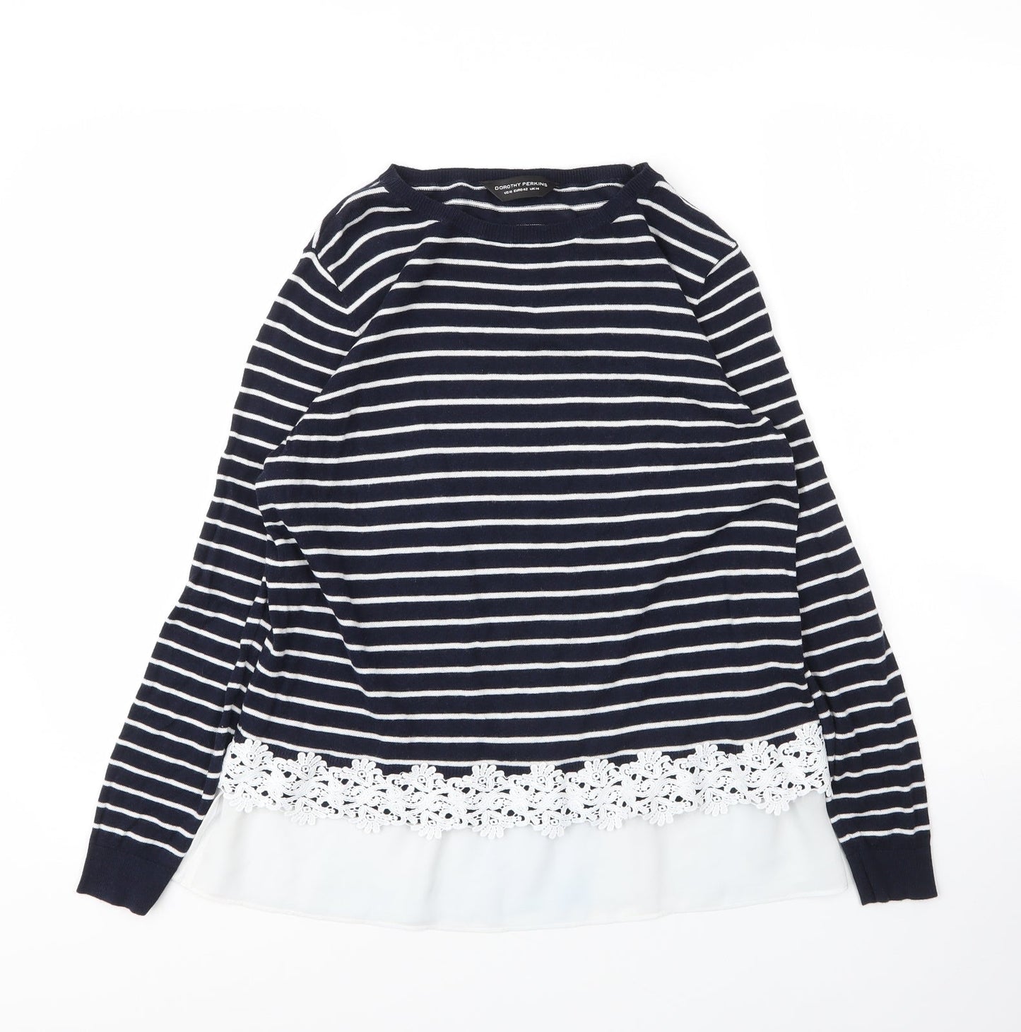 Womens UK Size 14 Dorothy Perkins Blue Pullover Jumper