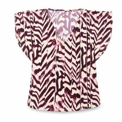 Womens UK Size 8 Debenhams Purple Basic Blouse