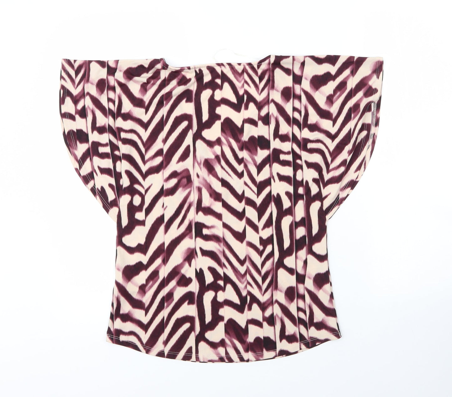 Womens UK Size 8 Debenhams Purple Basic Blouse