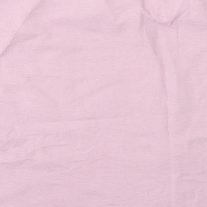 George Girls Purple  Cotton Basic T-Shirt Size 12 Years Round Neck
