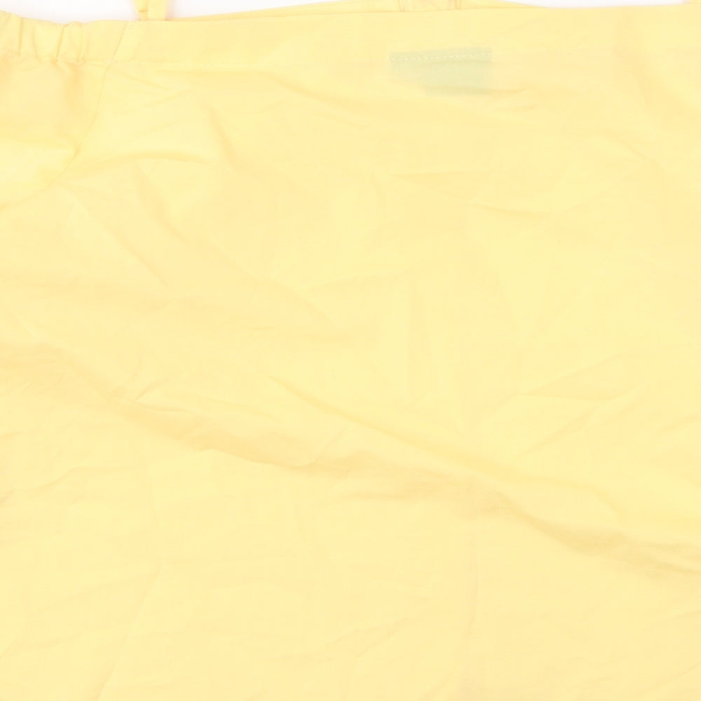 Womens UK Size M Vera Moda Yellow Basic Blouse