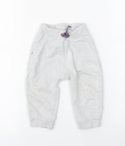 George Baby Grey  Cotton Capri Leggings Size 9 Months  Drawstring