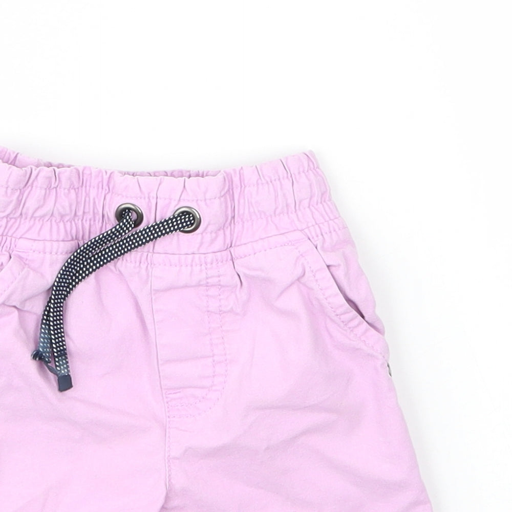 F&F Girls Purple  Cotton Capri Jeans Size 12 Months