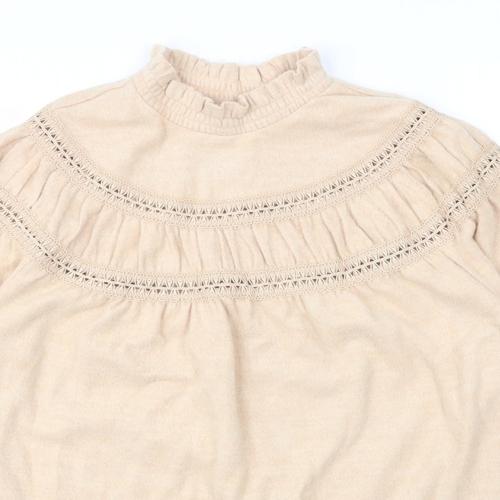 Womens UK Size 12 Dorothy Perkins Beige Pullover Jumper