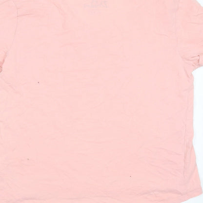 Debenhams Womens Pink Striped Cotton Top Pyjama Top Size 12   - Dreams Can Come True