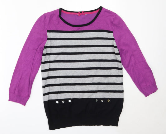 Womens UK Size 12 Preworn Purple Pullover Jumper