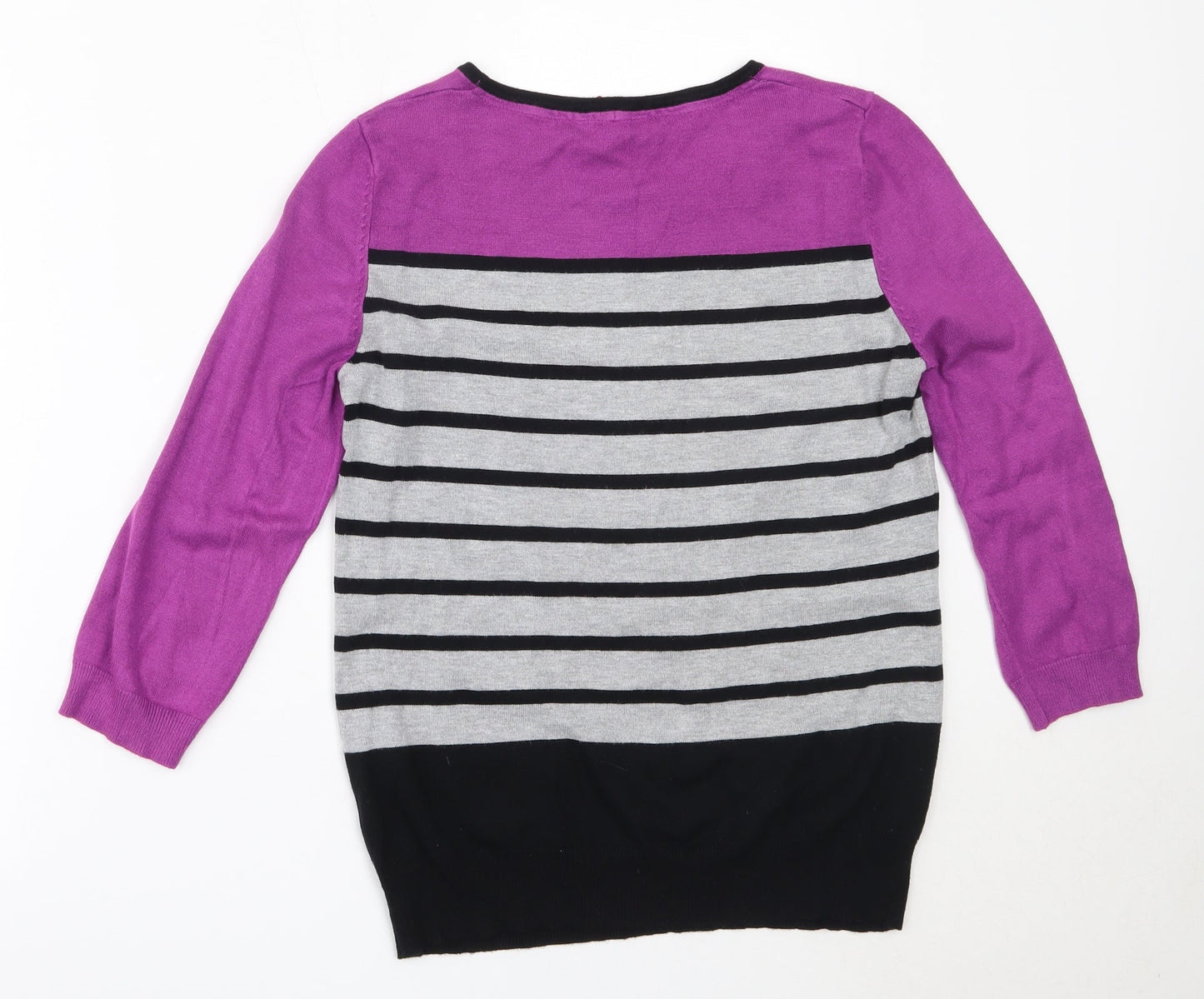 Womens UK Size 12 Preworn Purple Pullover Jumper