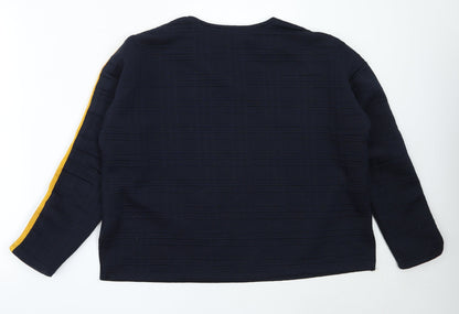 Primark Womens Blue Round Neck  Polyester Pullover Jumper Size M