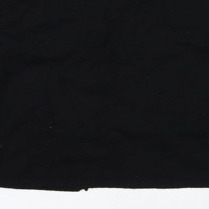 Papaya Womens Black Round Neck  Viscose Cardigan Jumper Size S