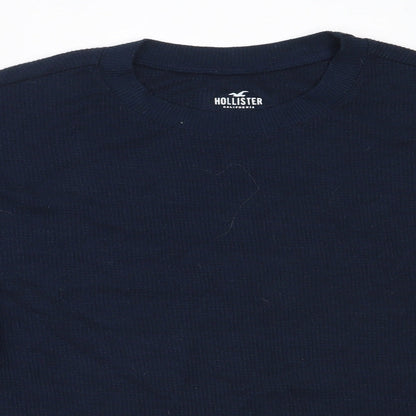 Hollister Womens Blue  Polyester Pullover Sweatshirt Size XS