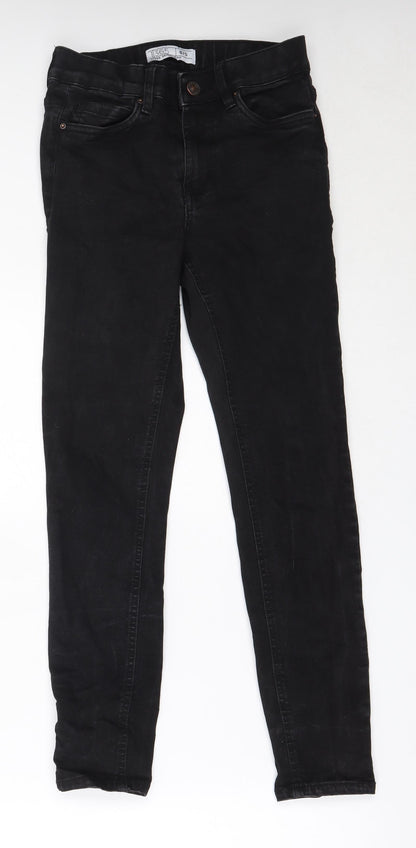 Womens UK Size 8 365 Denim Regular Fit Skinny Black Jeans