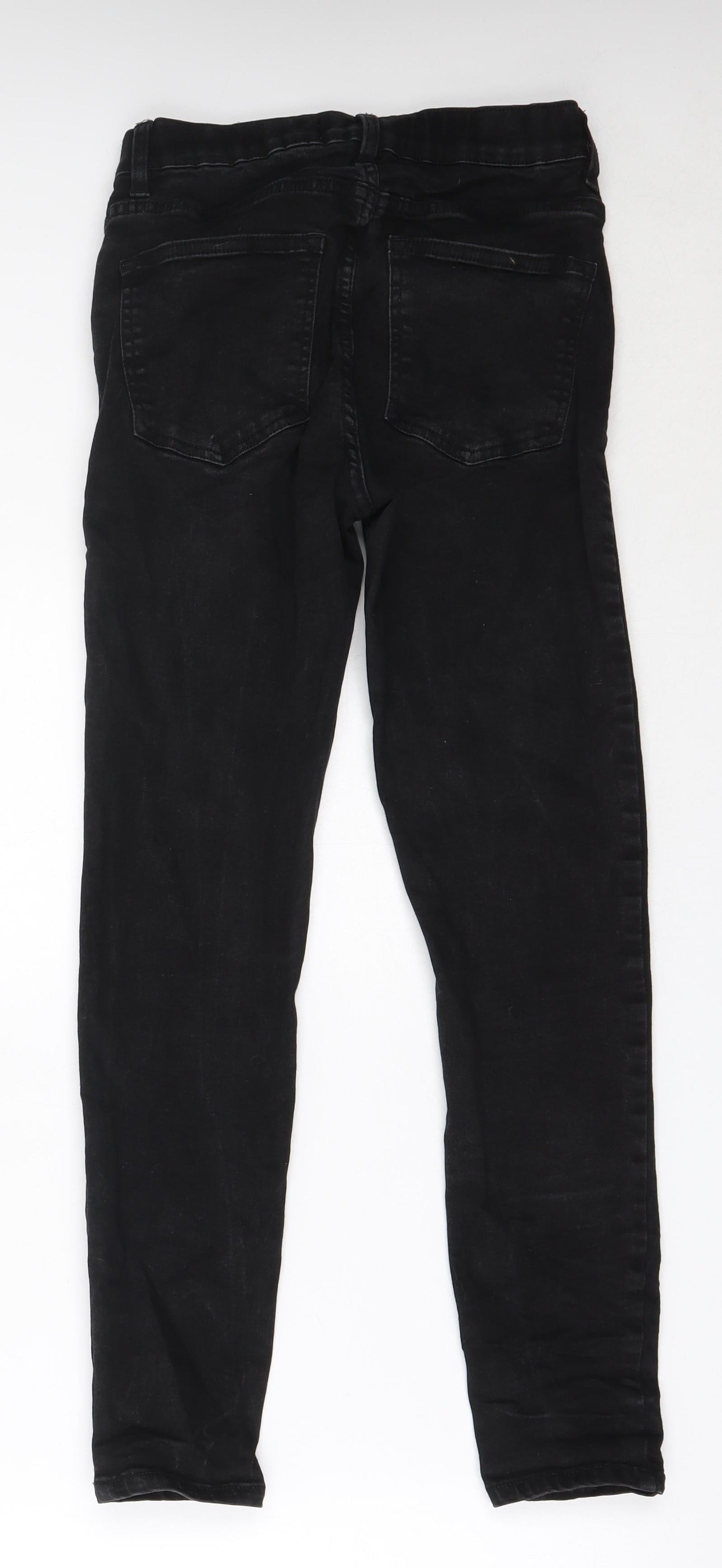 Womens UK Size 8 365 Denim Regular Fit Skinny Black Jeans