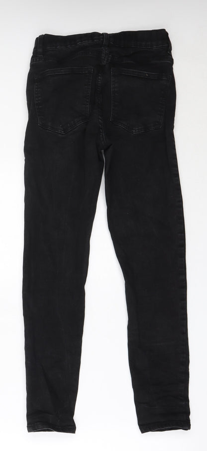 Womens UK Size 8 365 Denim Regular Fit Skinny Black Jeans