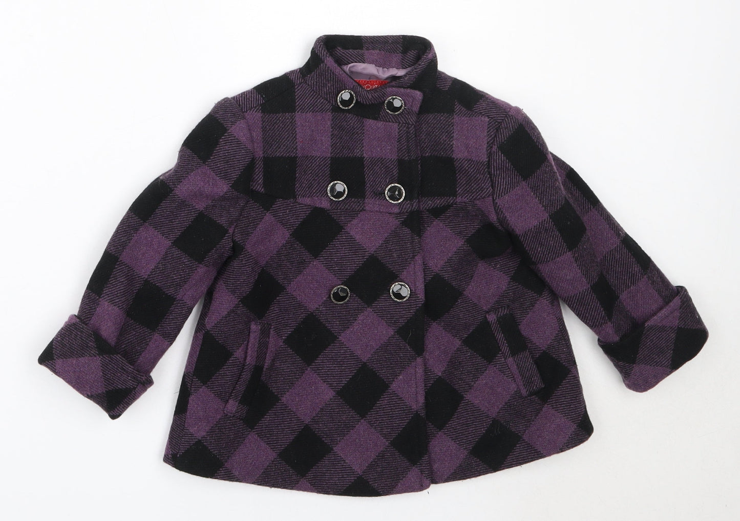 Mariquita Perez Girls Purple   Overcoat Coat Size 2 Years
