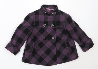Mariquita Perez Girls Purple   Overcoat Coat Size 2 Years