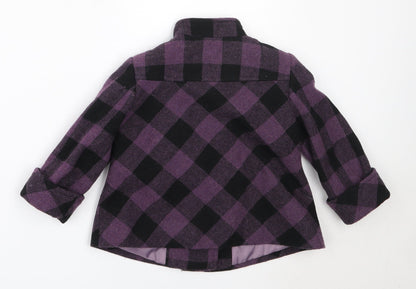 Mariquita Perez Girls Purple   Overcoat Coat Size 2 Years