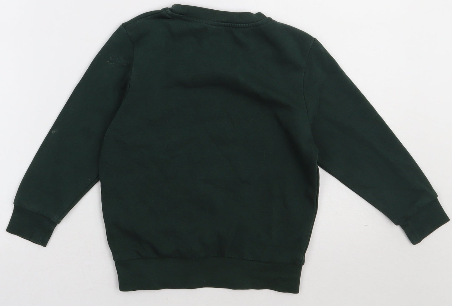 George Boys Green  Cotton Pullover Sweatshirt Size 4-5 Years  Pullover - school Wear