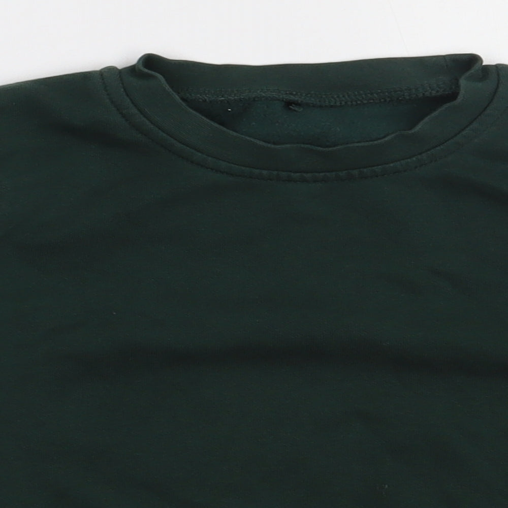 George Boys Green  Cotton Pullover Sweatshirt Size 4-5 Years  Pullover - school Wear