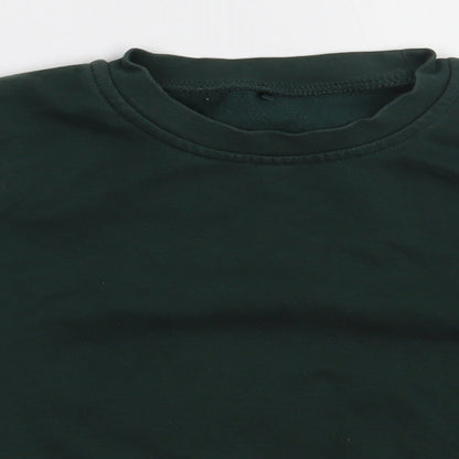 George Boys Green  Cotton Pullover Sweatshirt Size 4-5 Years  Pullover - school Wear