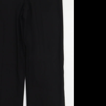 VILA Womens Black  Polyester Trousers  Size M L32 in Regular Hook & Eye