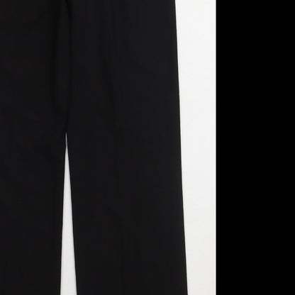 VILA Womens Black  Polyester Trousers  Size M L32 in Regular Hook & Eye