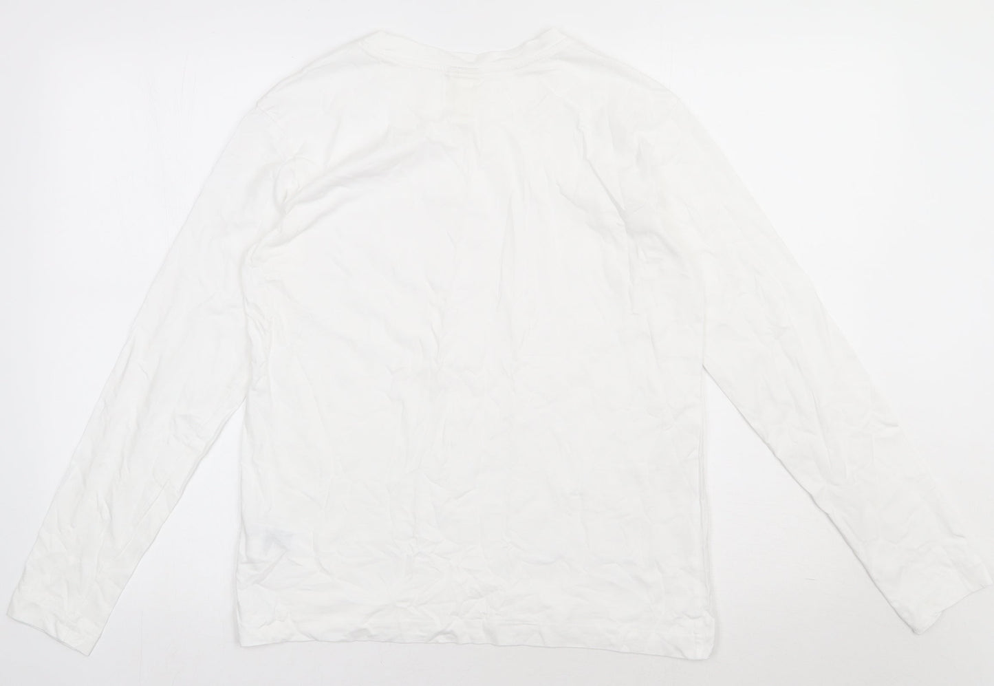 Mens UK Size S H&M White Pullover Sweatshirt
