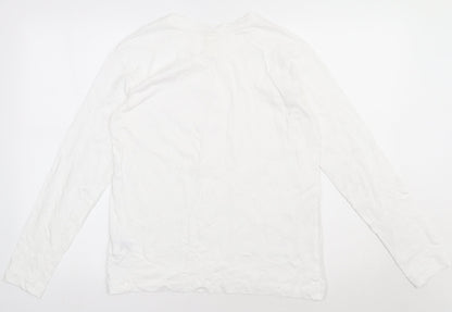 Mens UK Size S H&M White Pullover Sweatshirt