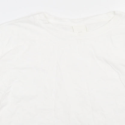 Mens UK Size S H&M White Pullover Sweatshirt