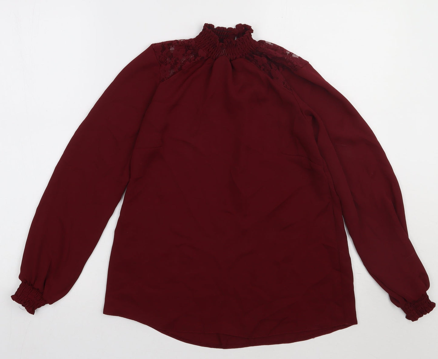 Womens UK Size 6 Select Red Basic Blouse