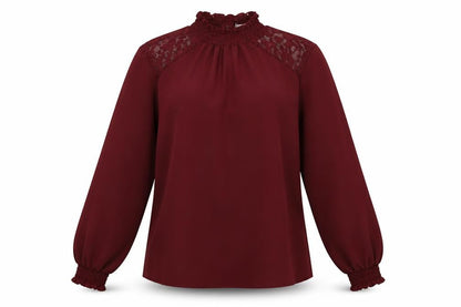 Womens UK Size 6 Select Red Basic Blouse