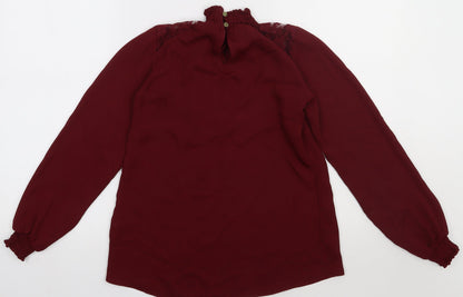 Womens UK Size 6 Select Red Basic Blouse