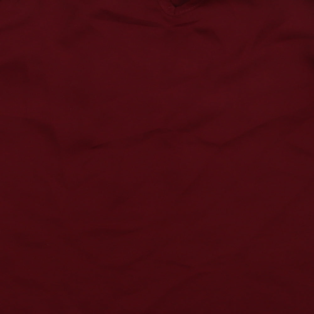 Womens UK Size 6 Select Red Basic Blouse