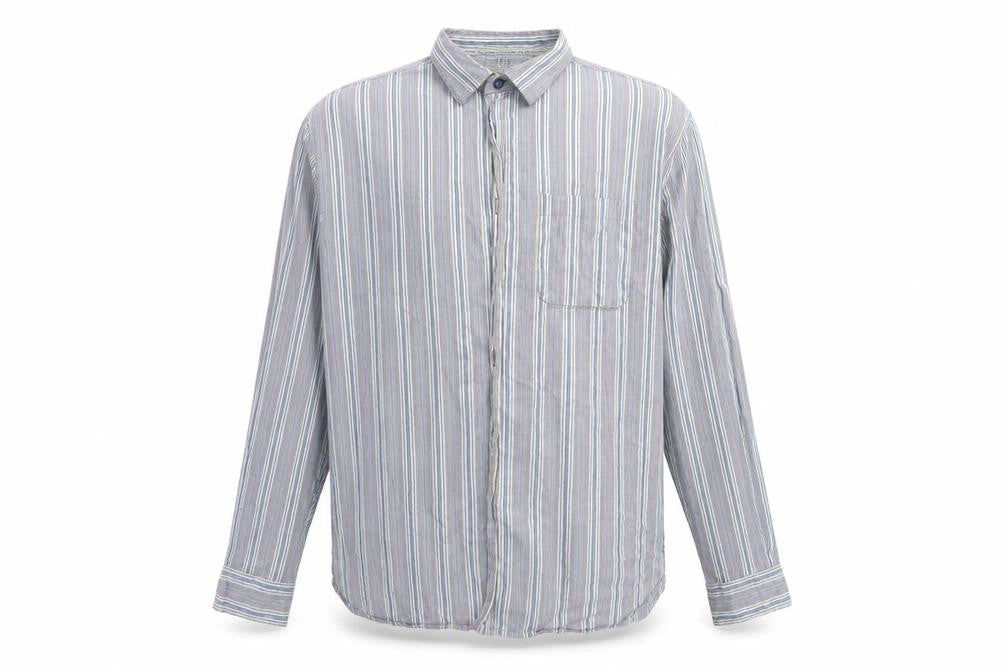 Mens UK Size L Debenhams Blue  Button-Up Long Sleeve Casual Shirt