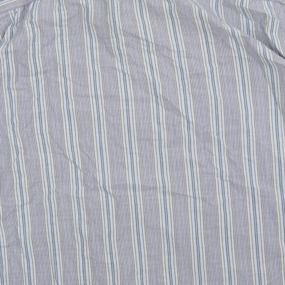Mens UK Size L Debenhams Blue  Button-Up Long Sleeve Casual Shirt