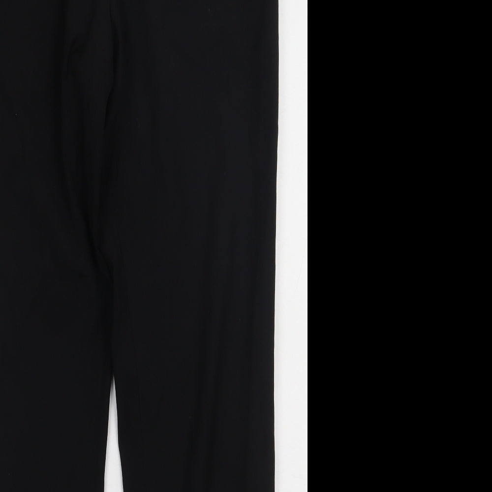 One Six Five Mens Black  Polyester Trousers  Size 32 L31 in Regular Button