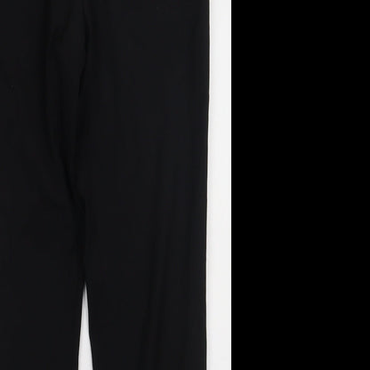 One Six Five Mens Black  Polyester Trousers  Size 32 L31 in Regular Button