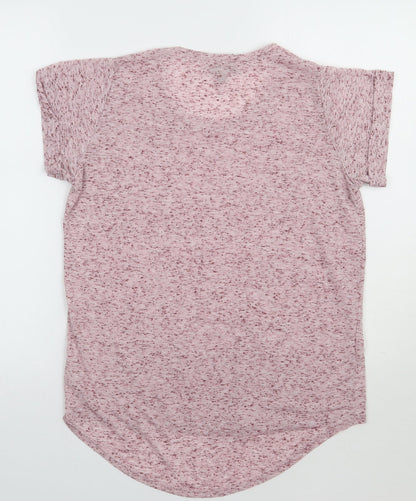 Womens UK Size 8 Topshop Purple Basic T-Shirt