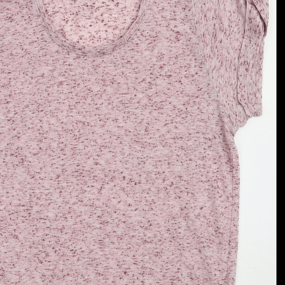 Womens UK Size 8 Topshop Purple Basic T-Shirt