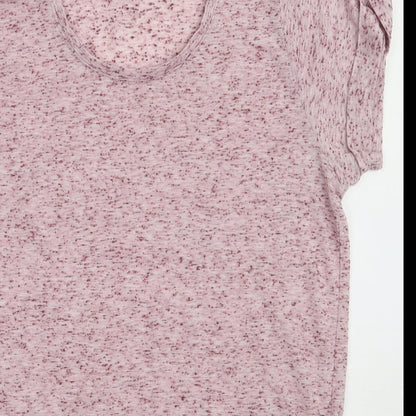 Womens UK Size 8 Topshop Purple Basic T-Shirt