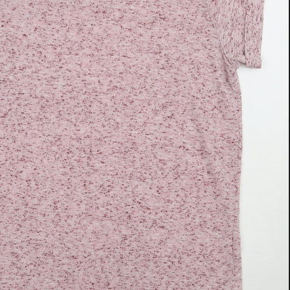 Womens UK Size 8 Topshop Purple Basic T-Shirt