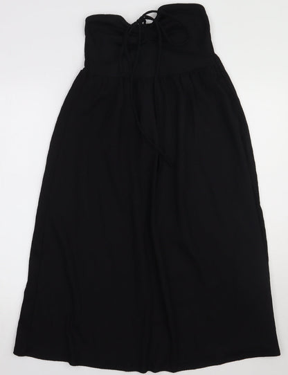 H&M Womens Black  Polyester A-Line  Size S  Off the Shoulder Pullover