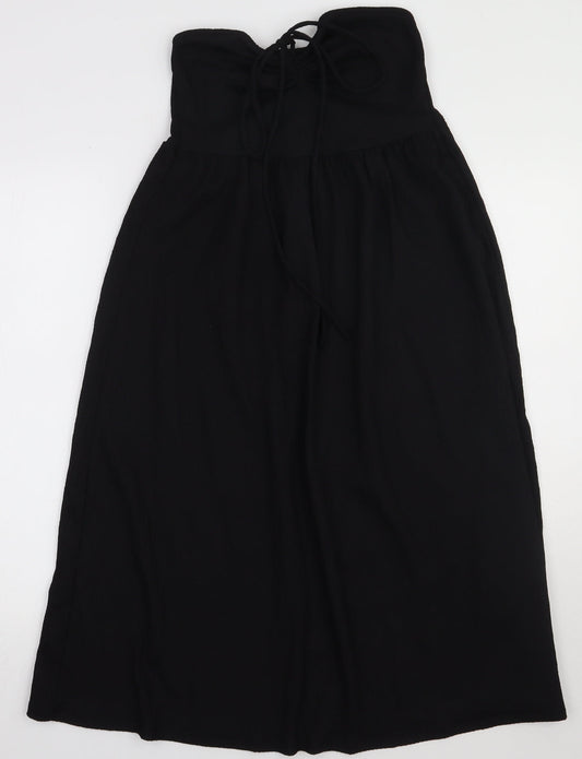 H&M Womens Black  Polyester A-Line  Size S  Off the Shoulder Pullover