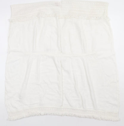 F&F Womens White  Viscose Basic T-Shirt Size XS Crew Neck - cover up